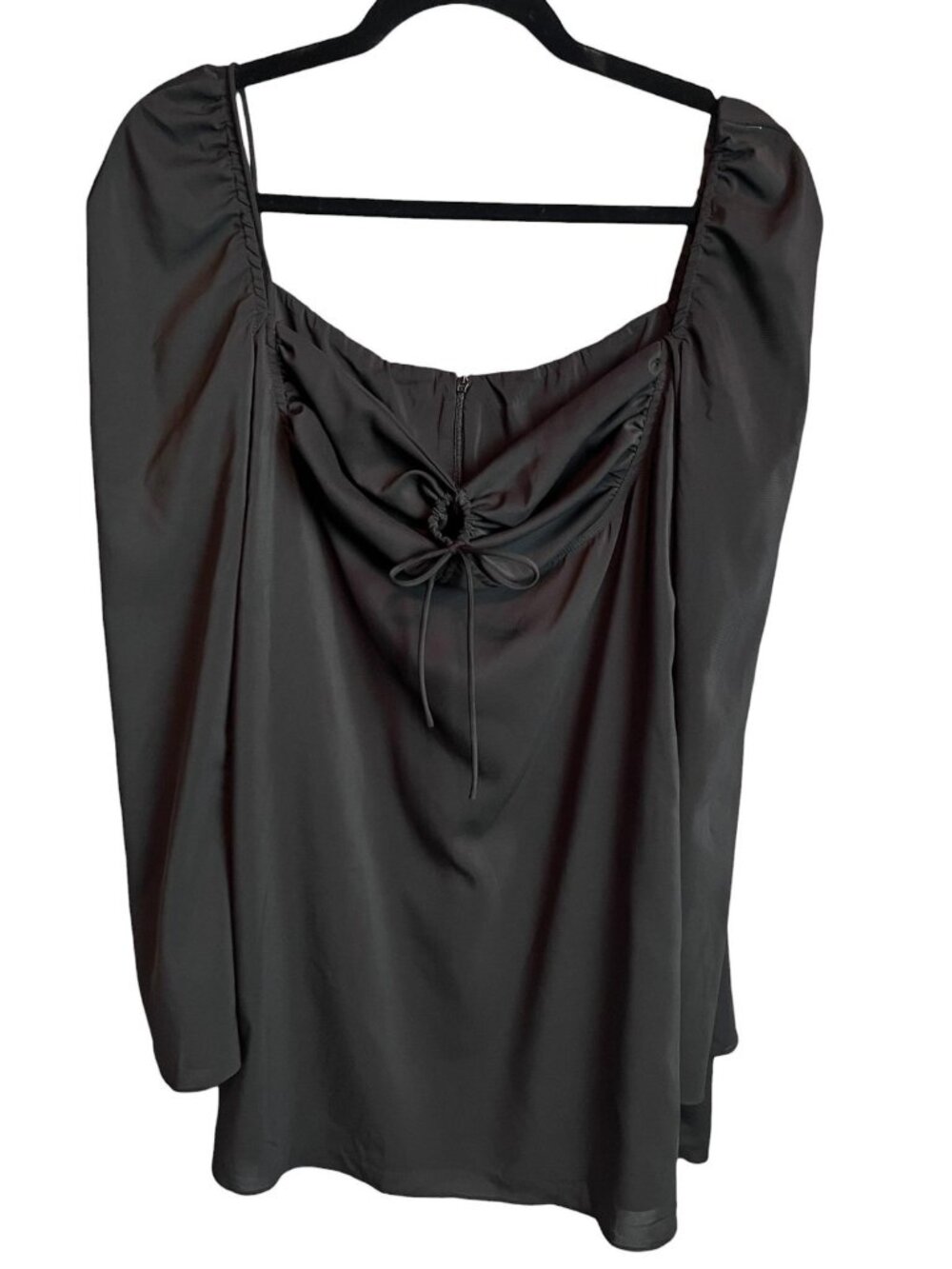 Kutumai Dress Womens Size L Black Milkmade Whimsy Goth Long Sleeve Mini NWT